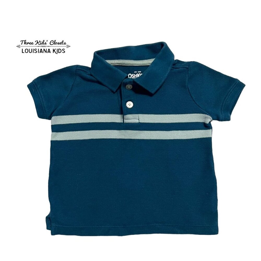 OshKosh 9m Striped Polo Shirt